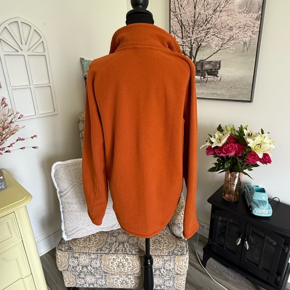 The North Face Orange Zip Up Sweater - Picture 4 of 8